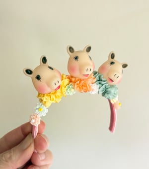 Image of Three Little Pigs Headband for Blythe Dolls 
