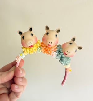 Image of Three Little Pigs Headband for Blythe Dolls 