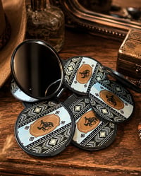 Western-Inspired Compact Mirror