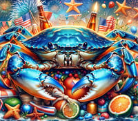 Image 1 of Crabs and flags
