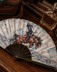 Cowgirl Western-Inspired Hand Fan