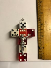 Image 7 of Handmade vintage dice crucifix 