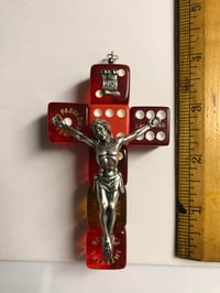 Image 8 of Handmade vintage dice crucifix 