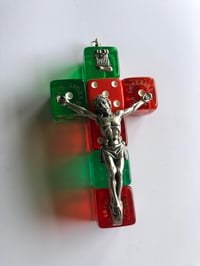 Image 12 of Handmade vintage dice crucifix 