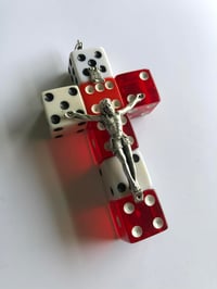 Image 14 of Handmade vintage dice crucifix 