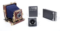 Image 1 of Tachihara 4X5 field camera W/ 150mm + 90mm Lenses +Holders +Film +Fresnel +MORE #2754