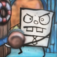 Image 1 of Doodlebob Painting