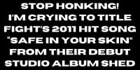 Image 2 of title fight - safe in your skin | bumper sticker pre-order