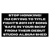 Image 1 of title fight - safe in your skin | bumper sticker pre-order