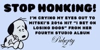 Image 2 of mitski - i bet on losing dogs | bumper sticker pre-order