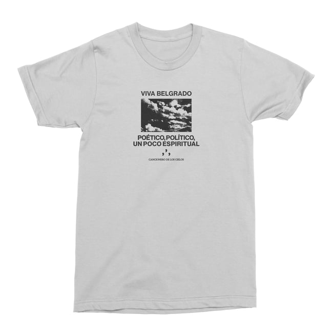 Camiseta Poético-Político en Blanco (Gildan)