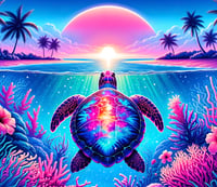 Image 1 of Sunset turtle