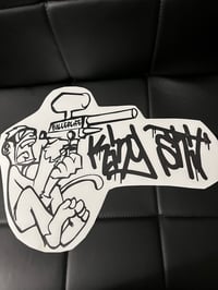 King shit window decal 