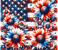 Image 1 of Fields of red white and blue