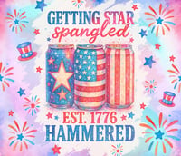 Image 1 of Star spangled hammered