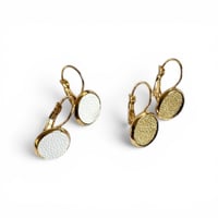 Image 1 of Boucles EVA Blanc / Or