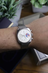 Image 3 of 1970s Technos Sportsgraph Regatta -  Landeron 248 chronograph movement - Freshly Service - Full Set