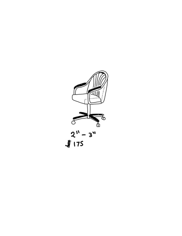 Image of Rolling Dinning Room Chair