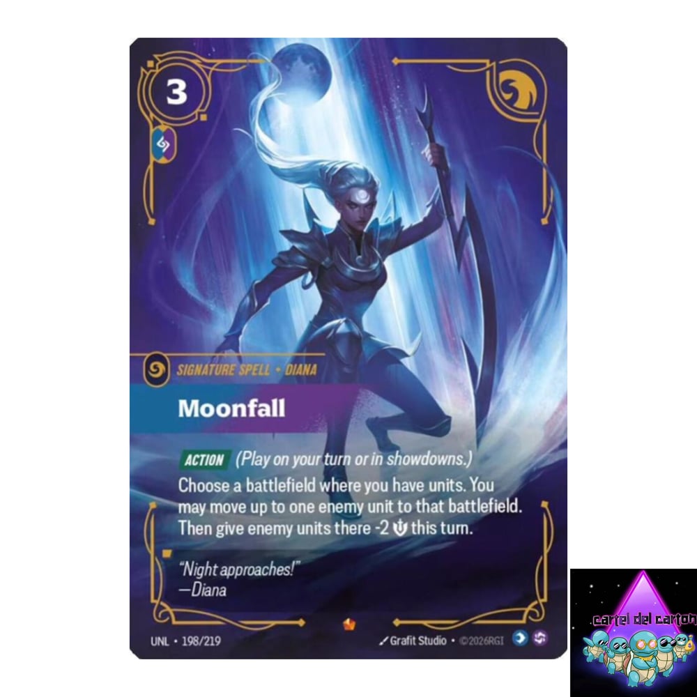 Image of Moonfall Unleashed  Signature Spell Epic Rare NM 