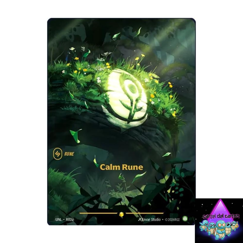 Image of Calm Rune Unleashed Showcase Alternate Art Epic Rare NM