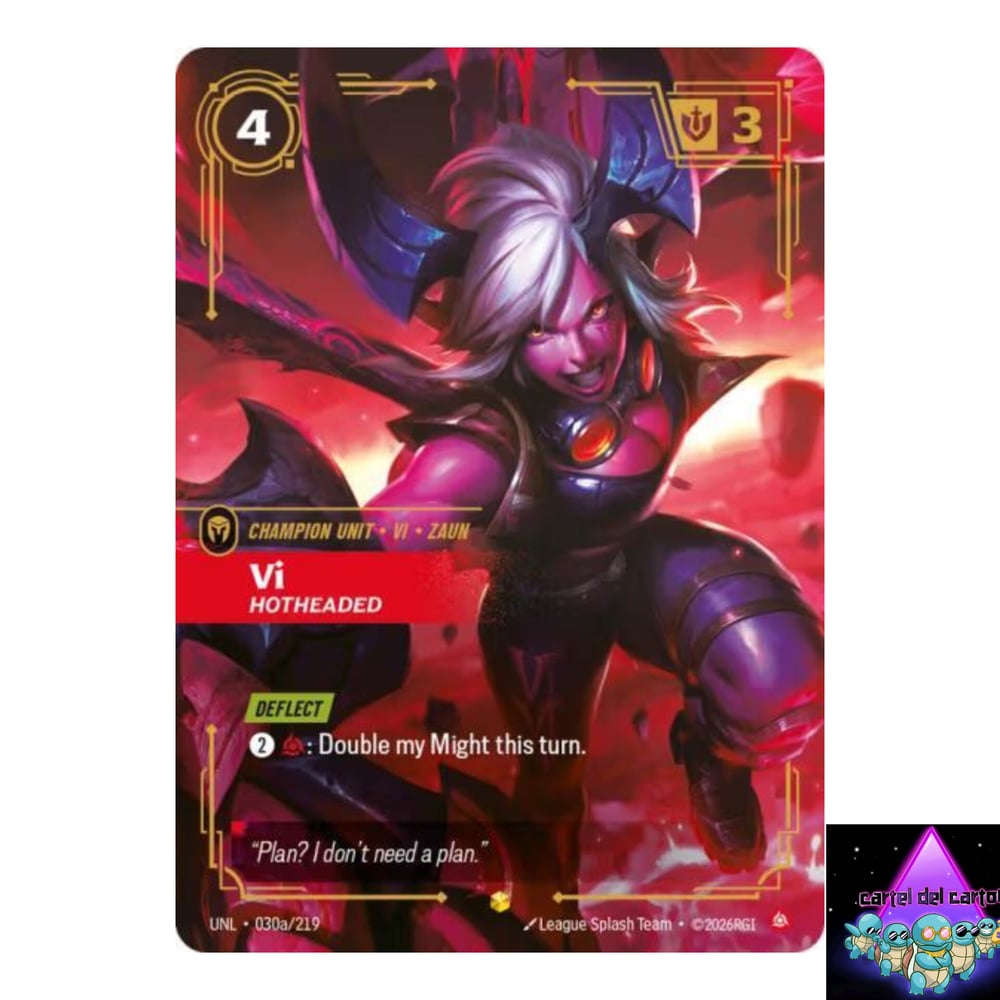 Image of Vi Hotheaded Unleashed Showcase Alternate Art Epic Rare NM