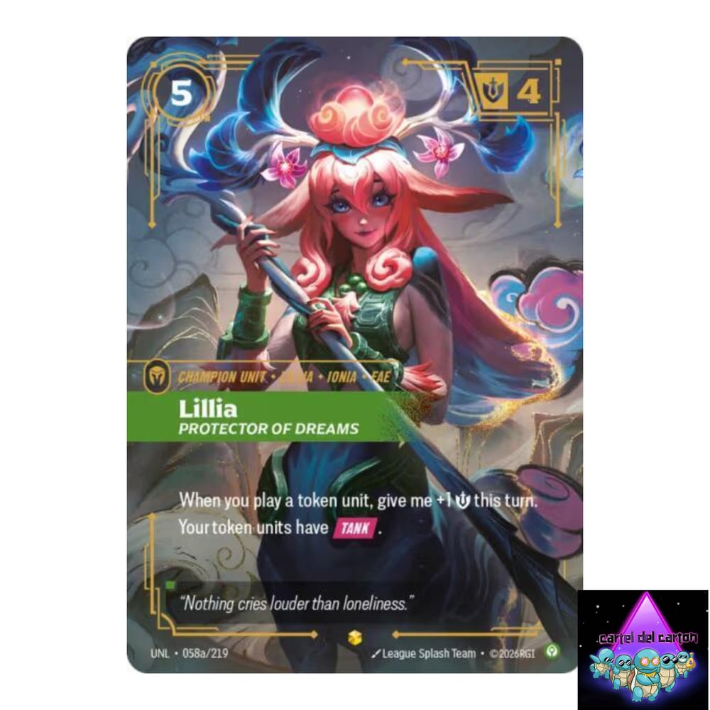 Image of Lillia Protector Of Dreams Unleashed Alternate Art Showcased Epic Rare NM