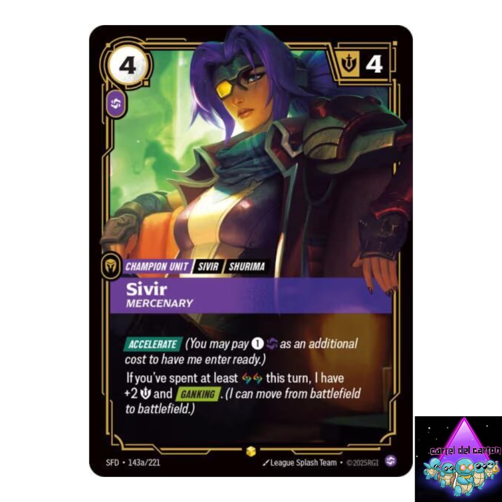 Image of Sivir Mercenary Spiritforged Showcase Alternate Art Epic Rare NM