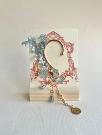 Image 1 of Hand Sculpted Waves & Koi Earcuff + Ear Stud Pair II