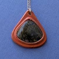 Triangular Labradorite Pendant
