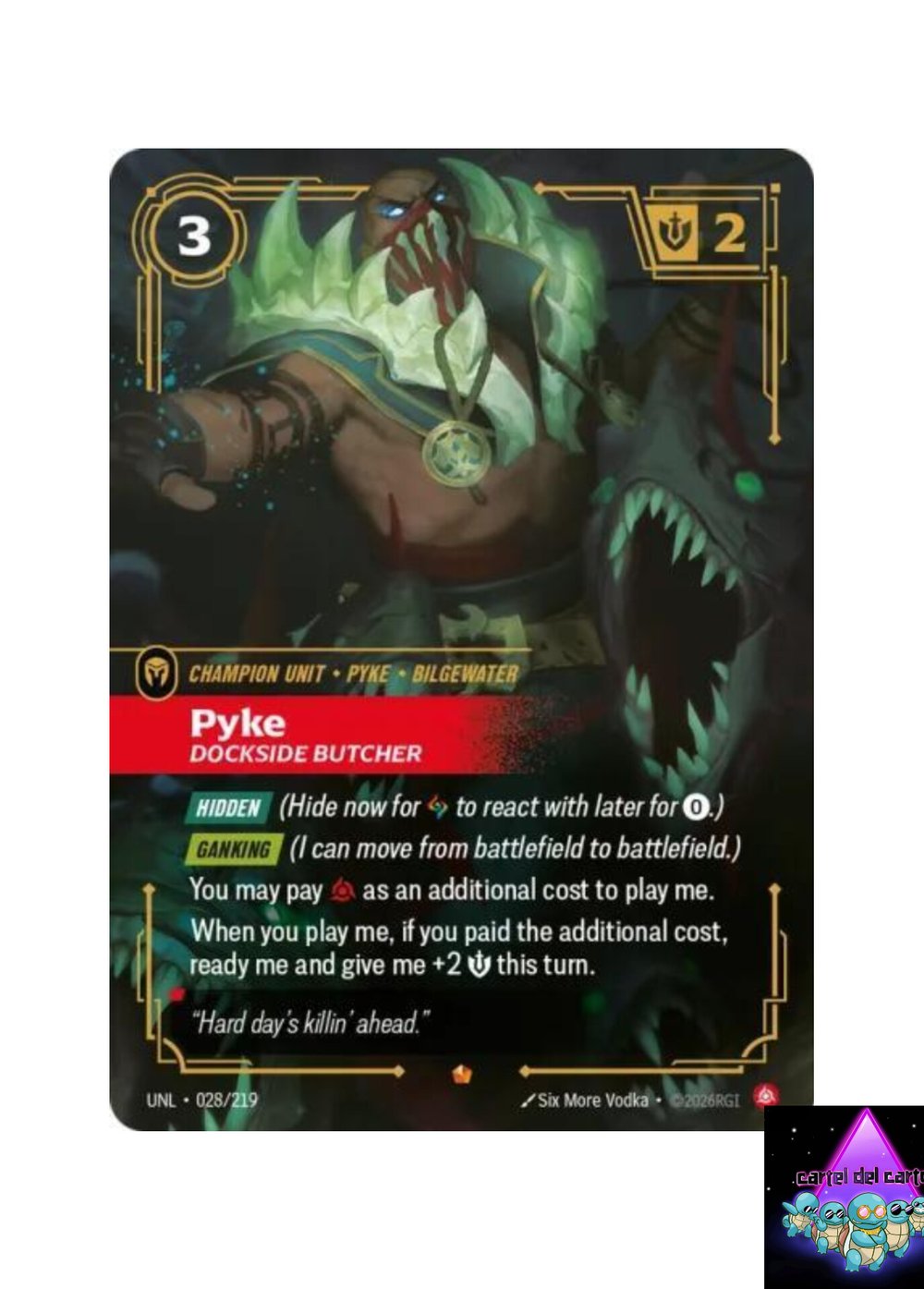 Image of Pyke Dockside Butcher Unleashed Epic Rare NM 