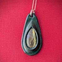Oval Labradorite Pendant #16