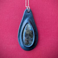 Oval Labradorite Pendant #17