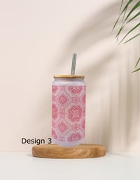 Image 3 of Unique Hmong Floral Glass Cup Designs