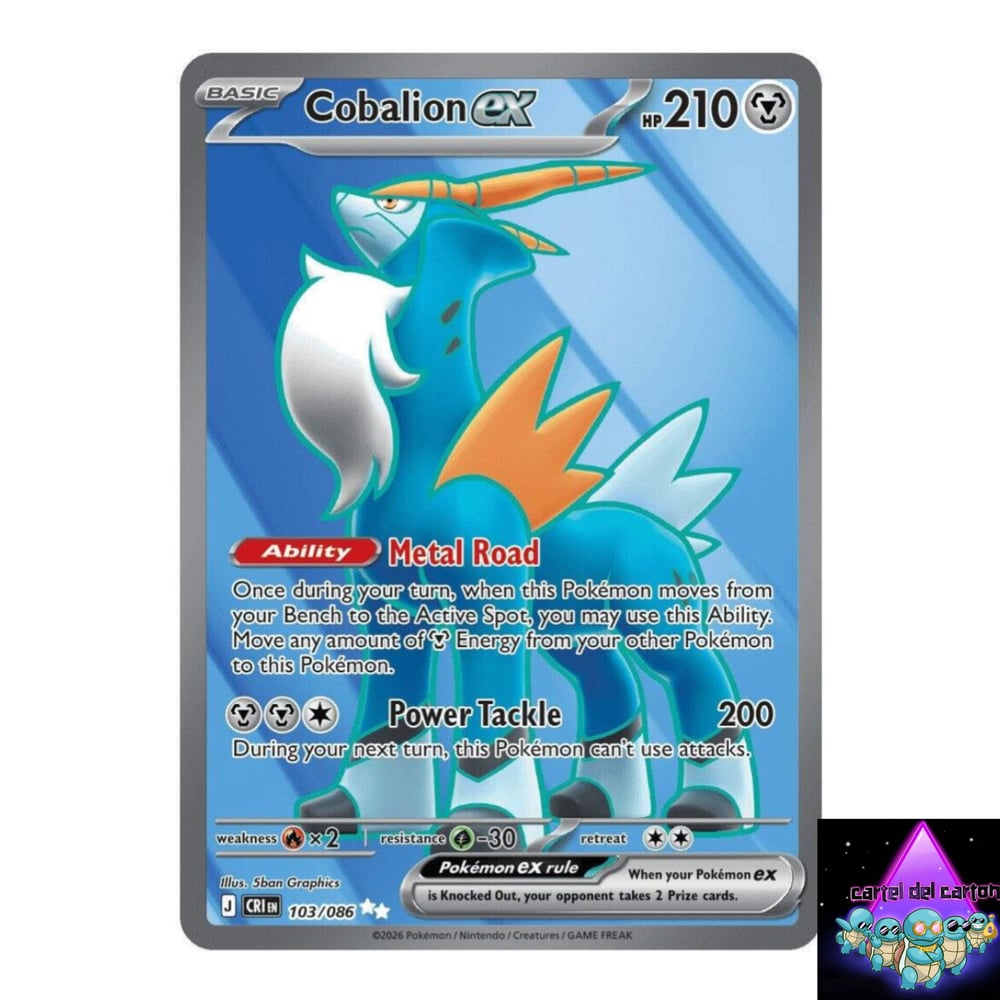 Image of Cobalion Ex Full Art Chaos Rising NM
