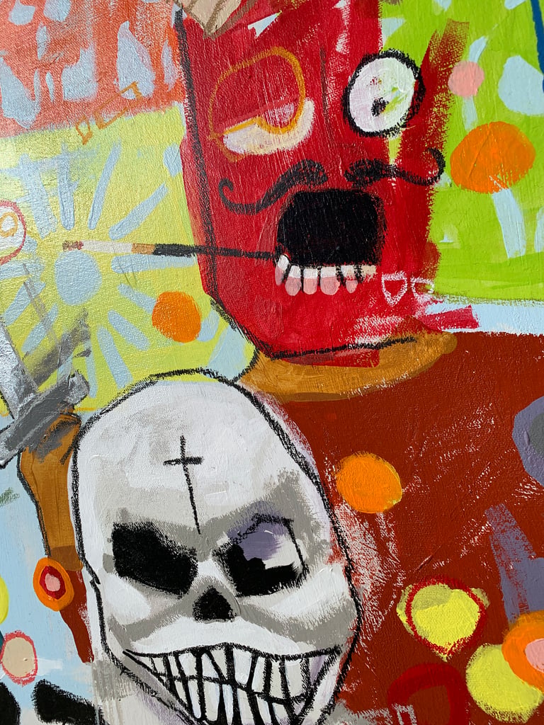 th dead would take us with them (original painting) on stretched canvas ARCHIVE SALE! Image 2