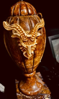 Image 1 of Marble Goathead Necromantic Urn - 30+ years ritualistic use