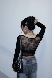 Image 1 of Eclipse Lace Back Top