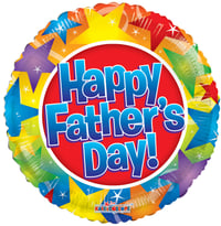 Happy Father's Day Stars Balloon