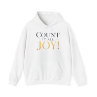 Image 1 of Christian Hoodie — "Count It All Joy" (1 Corinthians 12:9)