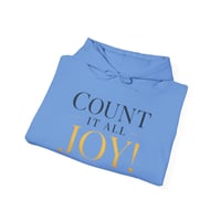 Image 4 of Christian Hoodie — "Count It All Joy" (1 Corinthians 12:9)
