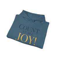 Image 5 of Christian Hoodie — "Count It All Joy" (1 Corinthians 12:9)