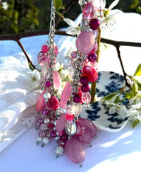 Image 2 of Pink Chunky Charm Necklace 