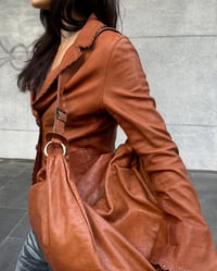 Image 6 of ITALIAN TAN LEATHER SHOULDER BAG