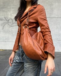 Image 8 of ITALIAN TAN LEATHER SHOULDER BAG