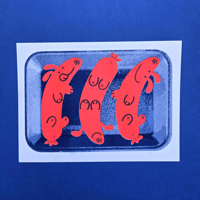 Image 2 of Hot Dog Riso Print