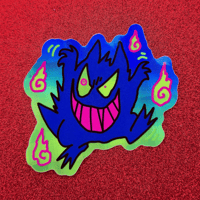 Image 1 of Bootleg Gengar Holo Sticker