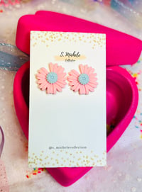 PinkSunflower Studs