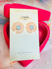 Pink Daisy Studs