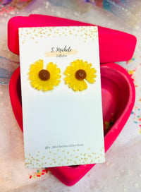 Yellow Sunflower Studs