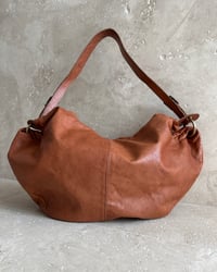 Image 2 of ITALIAN TAN LEATHER SHOULDER BAG